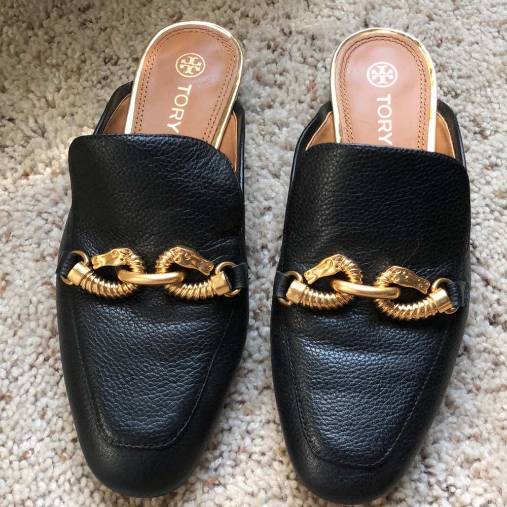 Tory Burch black mules